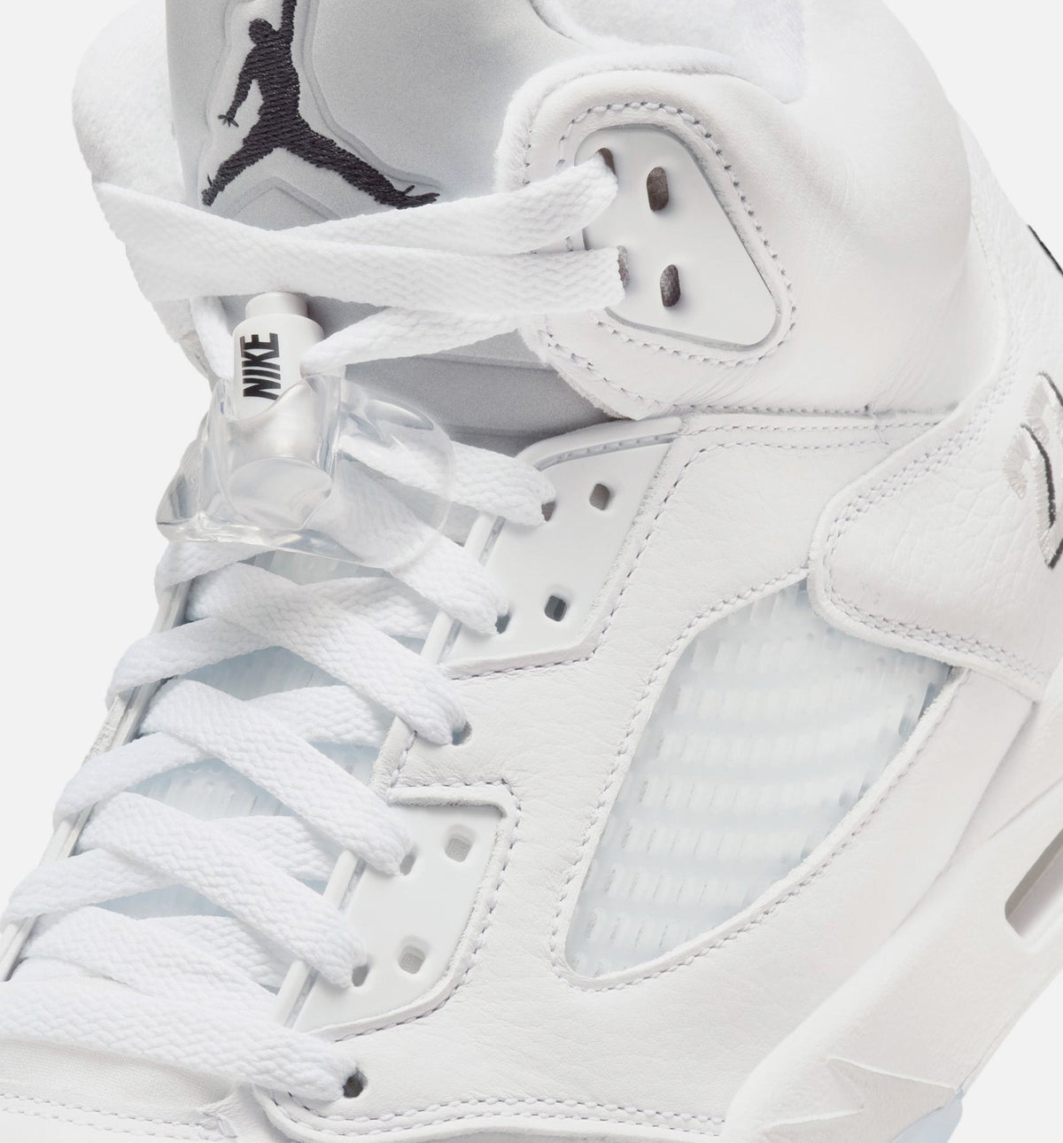 Air Jordan 5 Retro OG White Metallic Men's Shoes - White/Silver