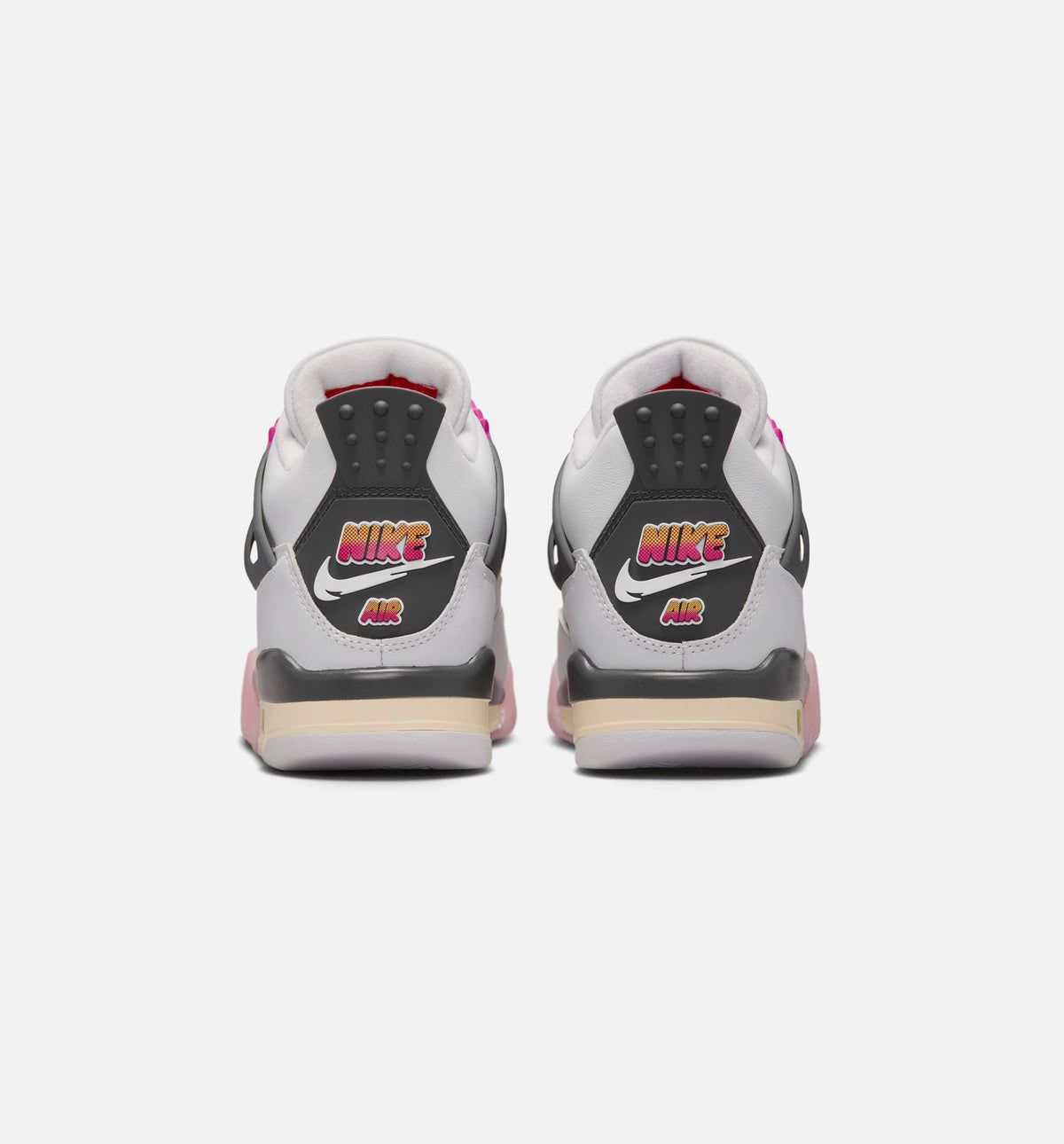 Air Jordan 4 Retro Comic Kids' Shoes - Off White/Pink/Grey