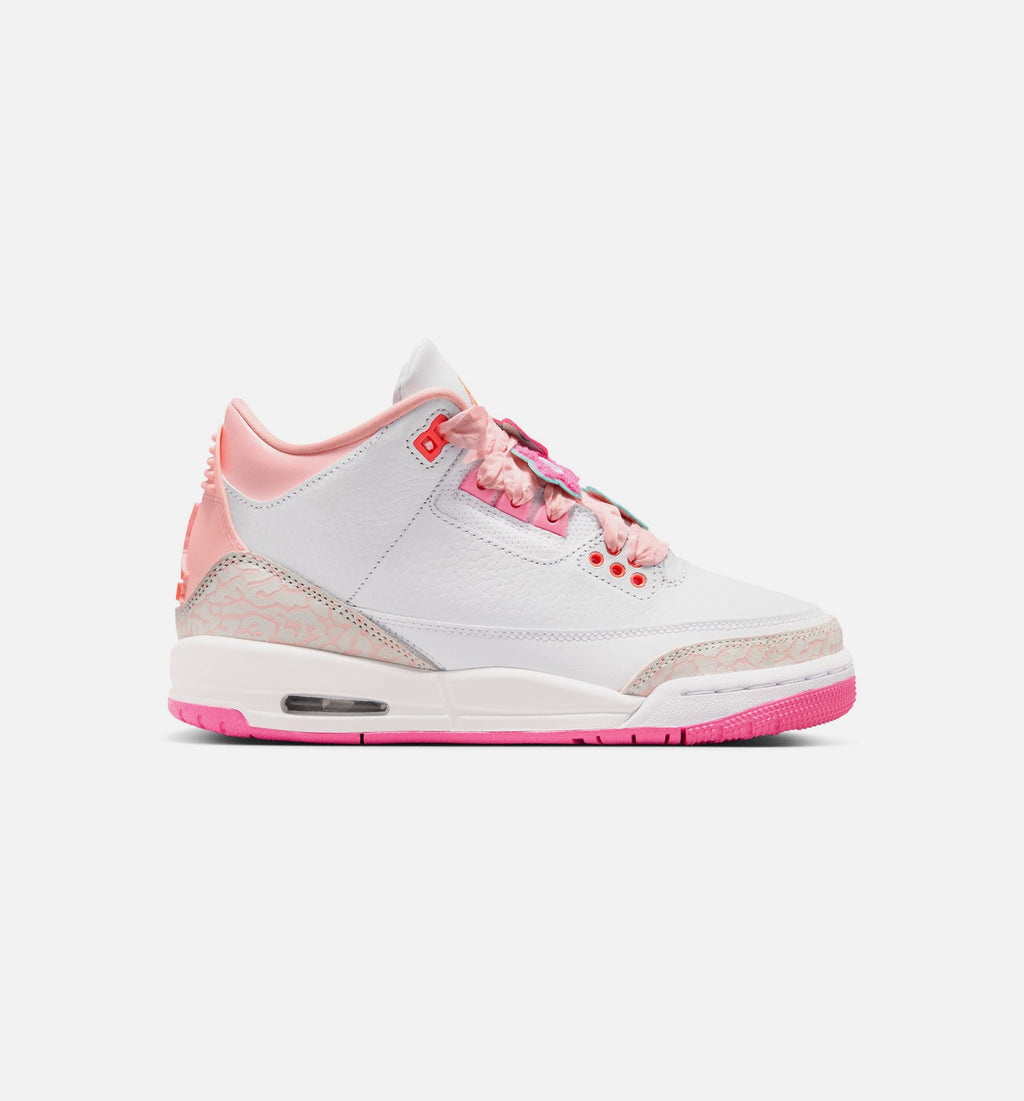 Air Jordan 3 Retro Spring Flowers Kids' Shoes - Pink/Orange