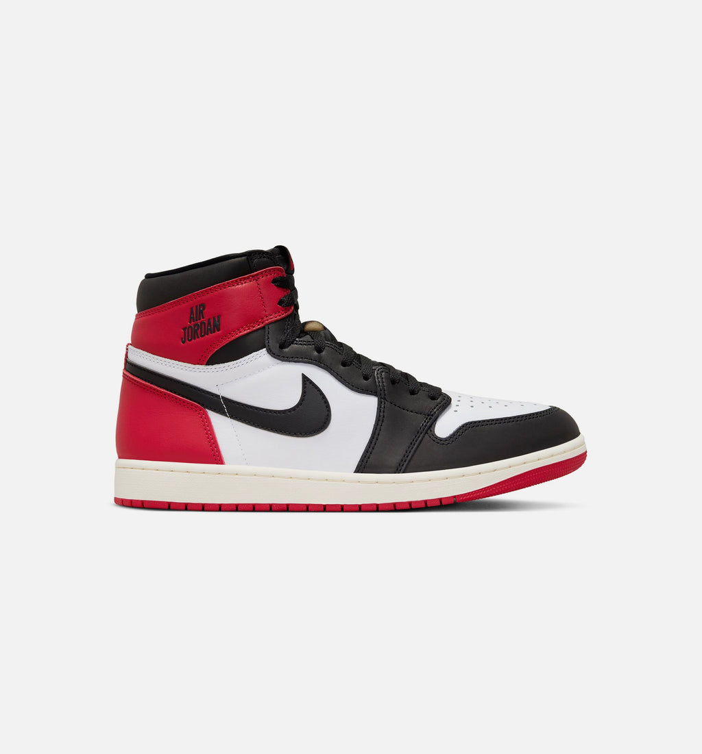 Air Jordan 1 Retro High OG Black Toe Men's Shoes - White/Black/Red