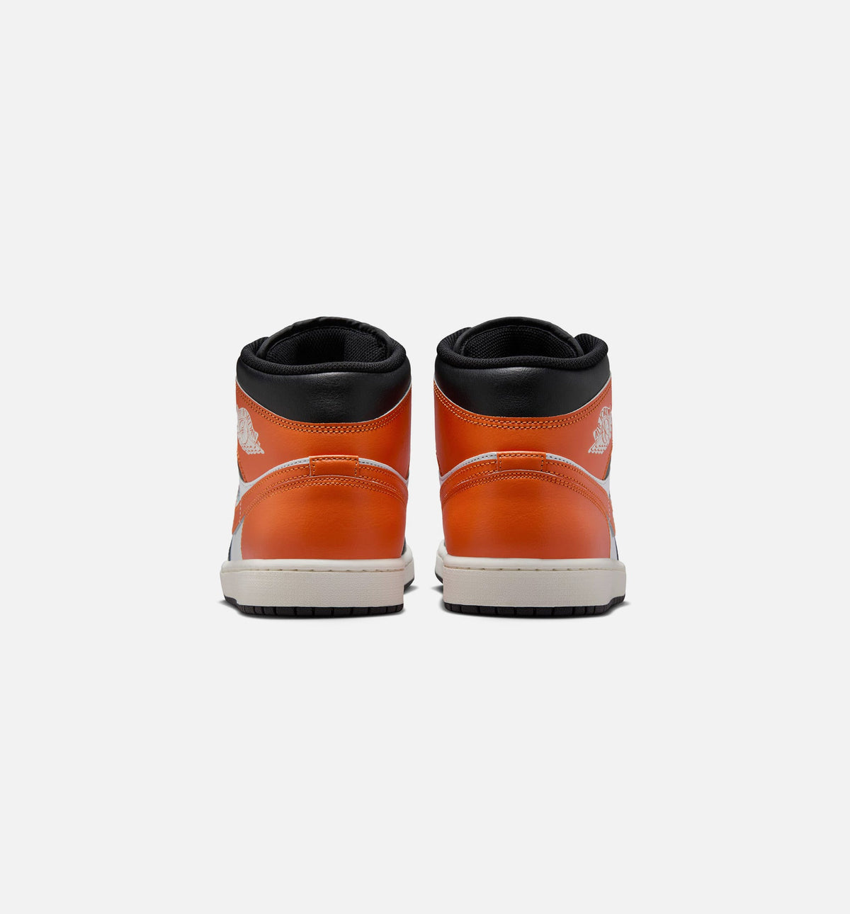 Air Jordan 1 Mid Starfish Men's Shoes - Orange/White/Sail/Black