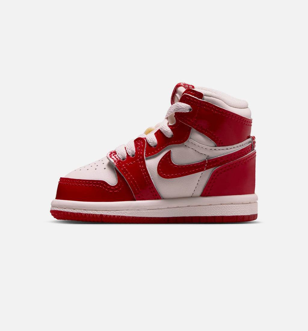 Air Jordan 1 Retro High OG Nails And Grails Baby & Toddler Shoes - Red/Silver
