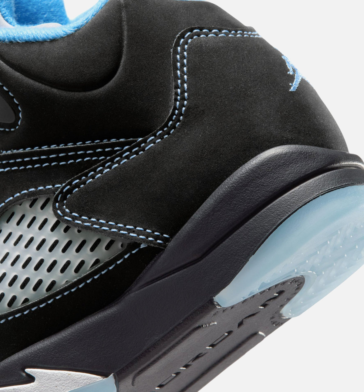 Air Jordan 5 Retro Black Carolina Preschool Shoes - Black/Blue