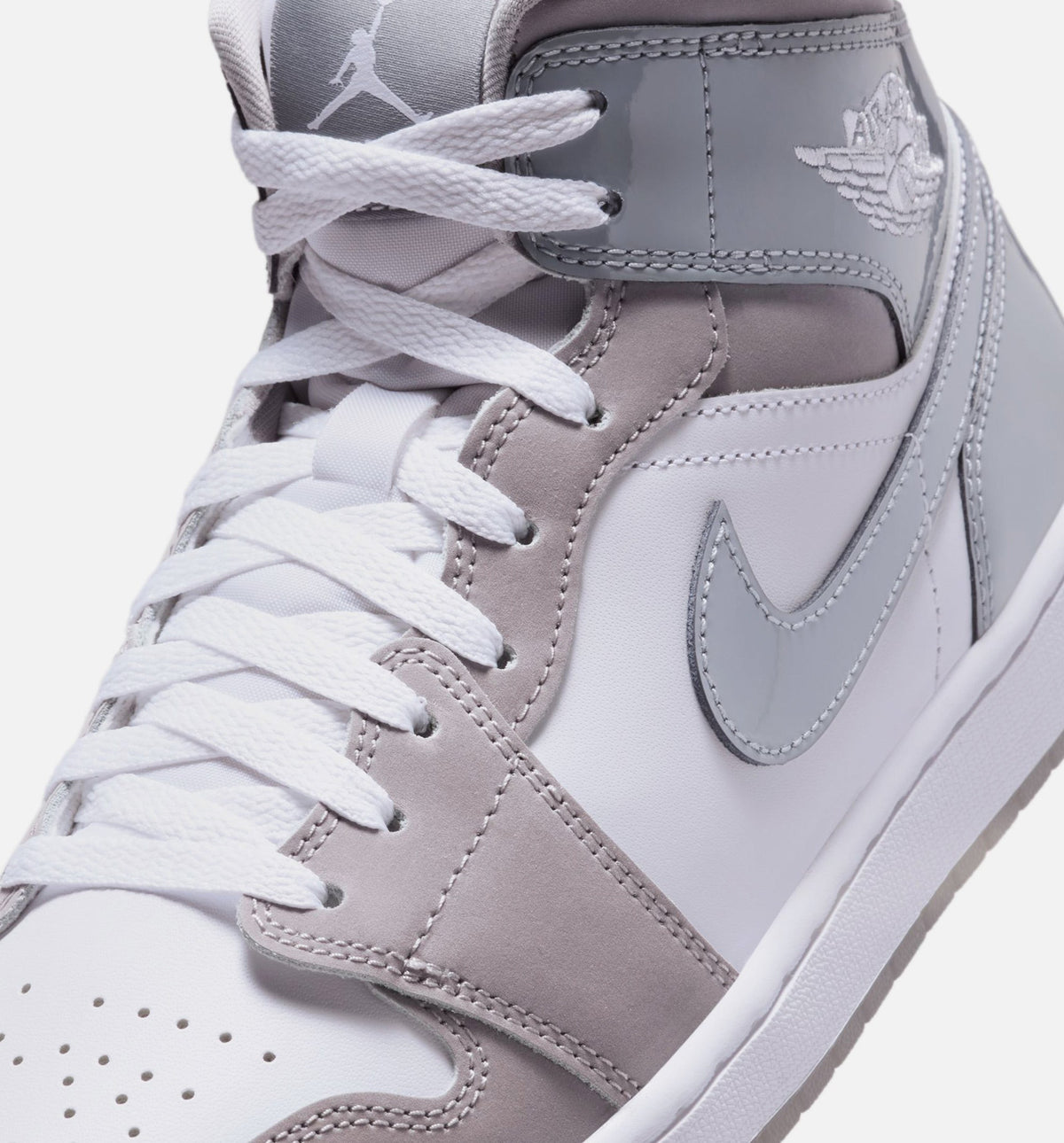 Air Jordan 1 Mid SE Cool Grey Men's Shoes - Grey