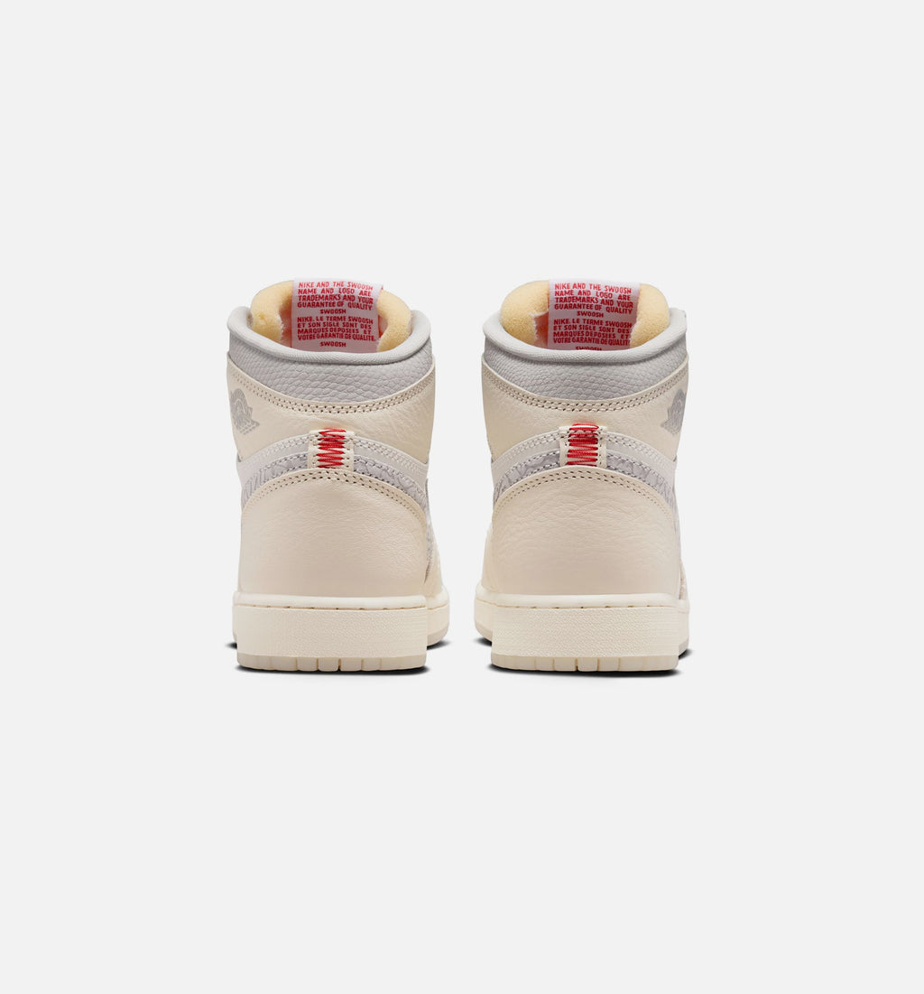 Air Jordan 1 Retro High OG Sail Kids' Shoes - Cream/University Red