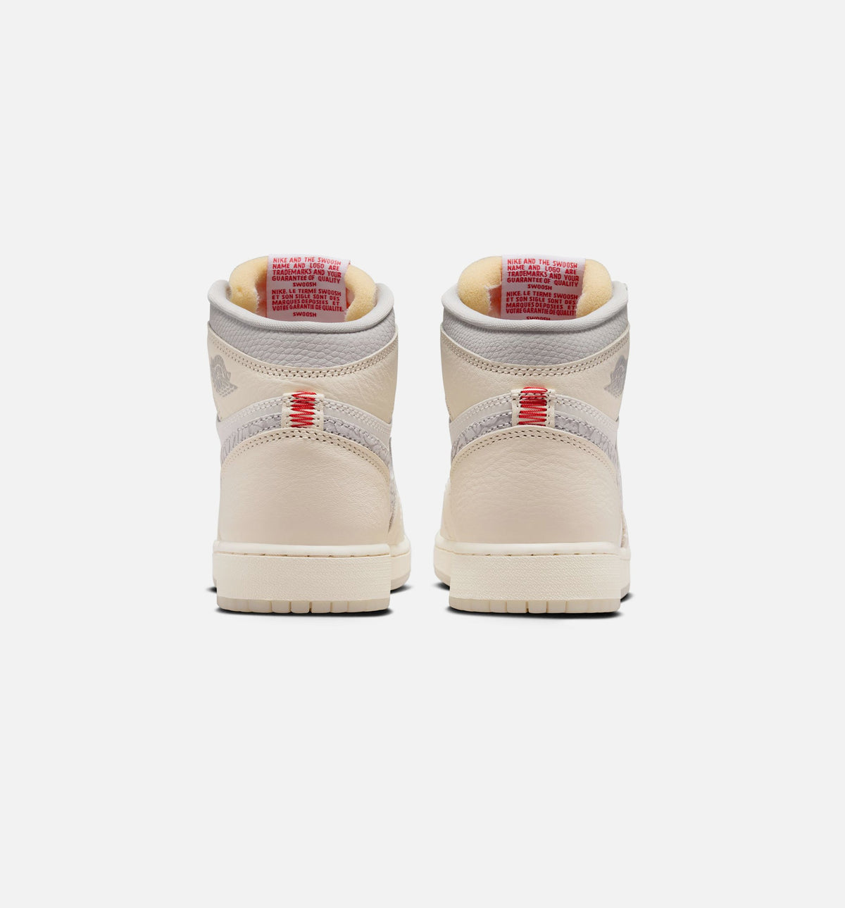Air Jordan 1 Retro High OG Sail Kids' Shoes - Cream/University Red