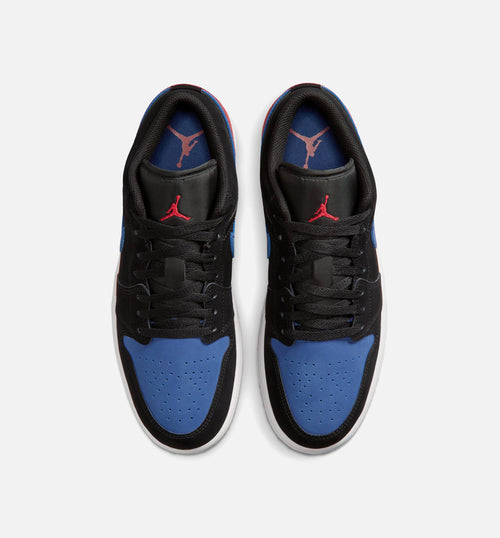 Air Jordan 1 Low Men's Shoes - Black/White/True Blue/Varsity Red