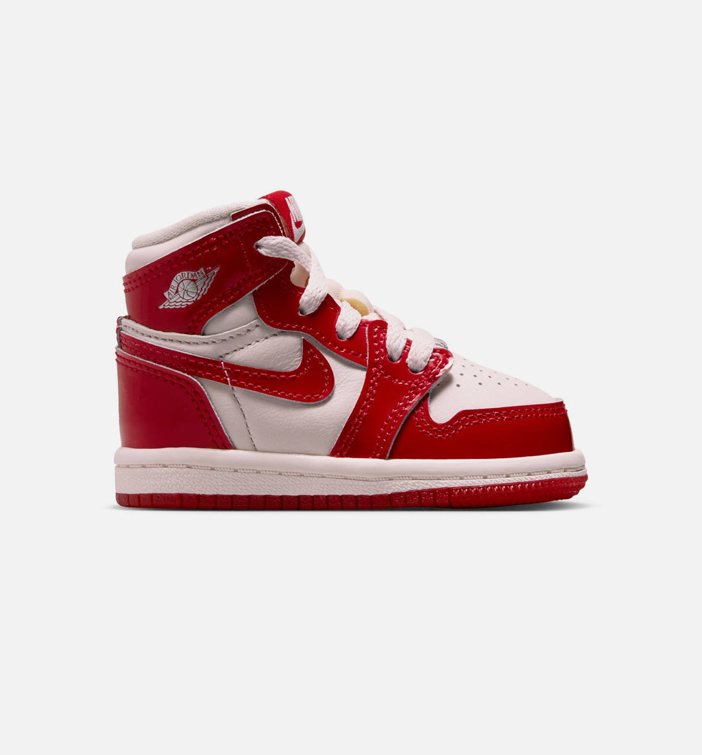 Air Jordan 1 Retro High OG Nails And Grails Baby & Toddler Shoes - Red/Silver