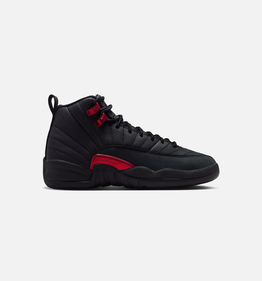 Air Jordan 12 Retro Bloodline Kids' Shoes - Black/Red