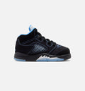 Air Jordan 5 Retro Black Carolina Baby & Toddler Shoes - Black/Blue