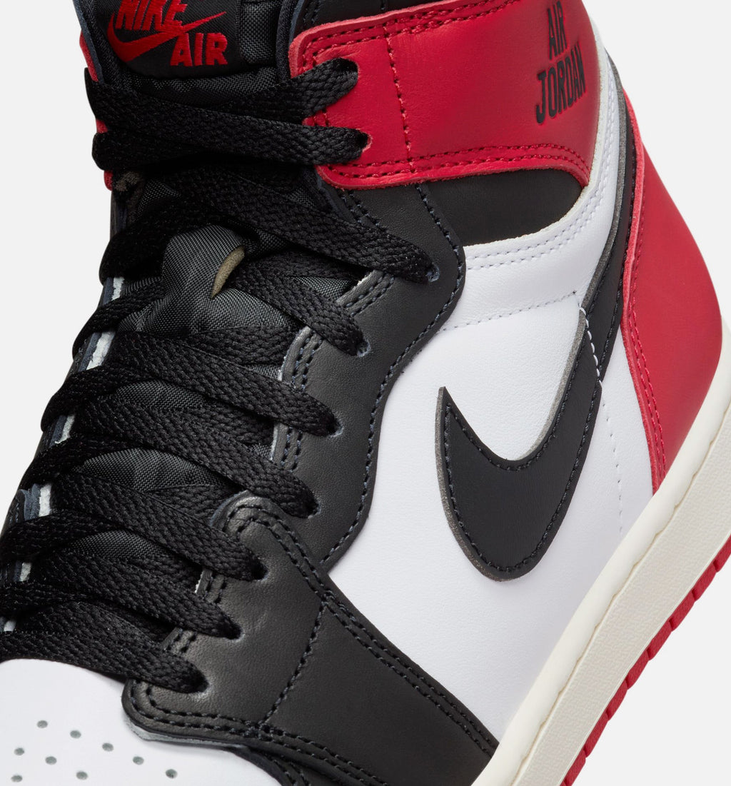 Air Jordan 1 Retro High OG Black Toe Men's Shoes - White/Black/Red
