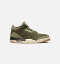 Air Jordan 3 Retro Medium Olive Men's Shoes - Olive Green/Sail/Crimson