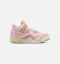Air Jordan 4 Retro Pink Pearl Preschool Shoes - Pink/Cream
