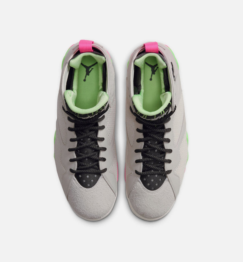 Air Jordan 7 Retro Tennis Day Men's Shoes - Phantom/Lime/Pink