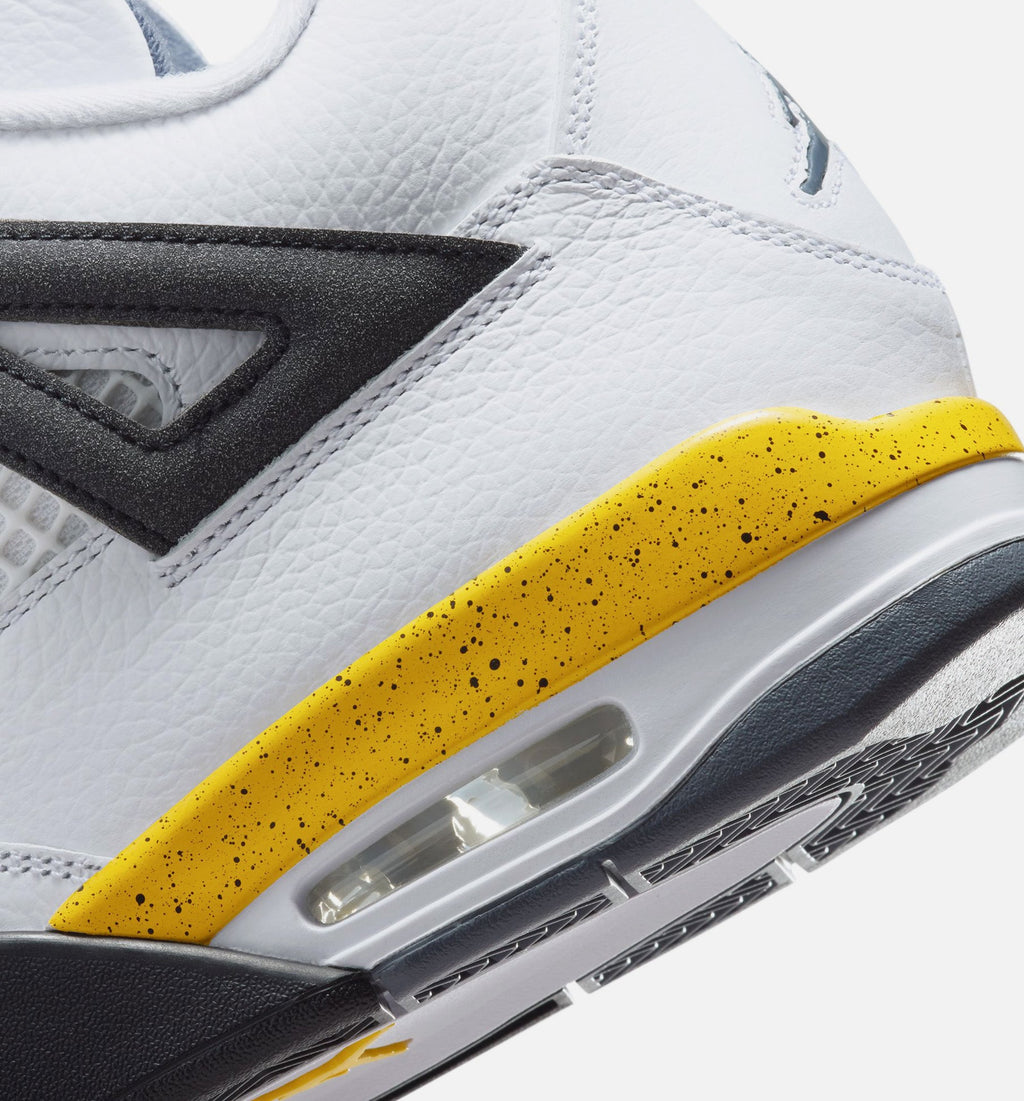 Air Jordan 4 Retro Rare Air Tour Yellow Men's Shoes - White/Yellow/Grey