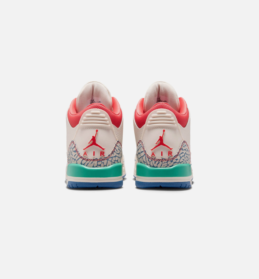 Air Jordan 3 Retro Play Your Way Kids' Shoes - Cream/Red/Blue/Green