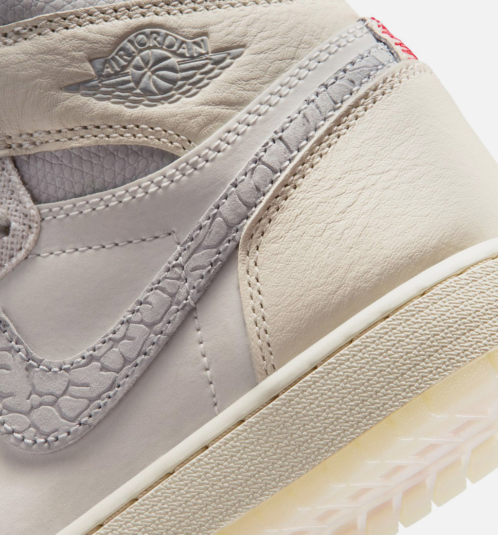 Air Jordan 1 Retro High OG Sail Kids' Shoes - Cream/University Red