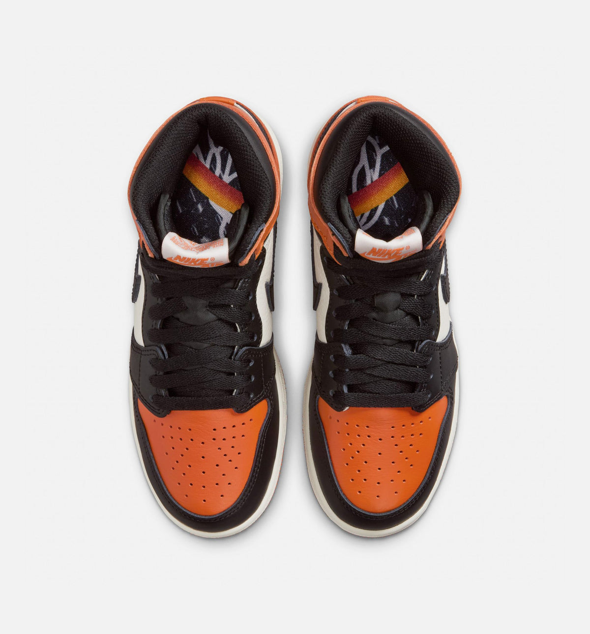 Air Jordan 1 Retro High OG Shattered Backboard Kids' Shoes - Black/Orange