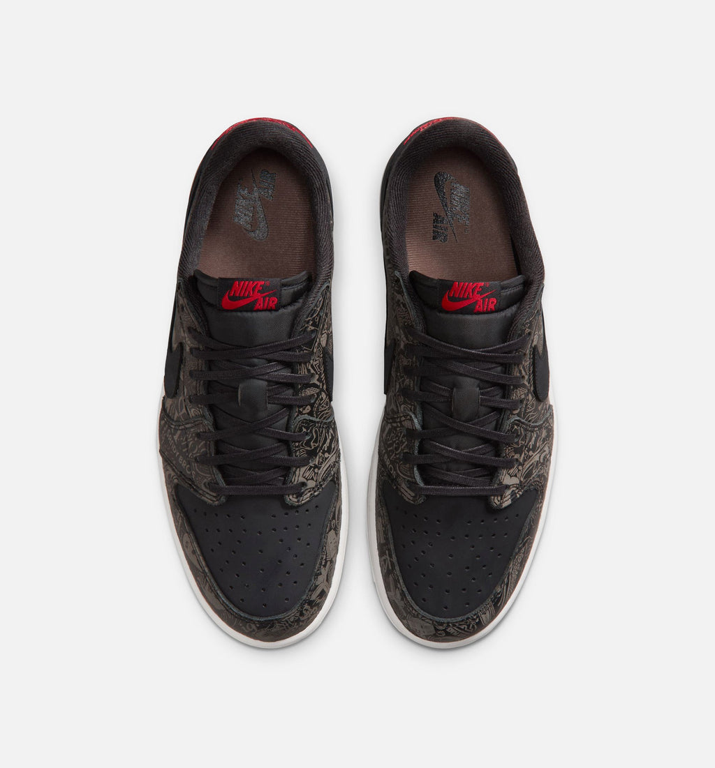 Air Jordan 1 Retro Low OG Laser Men's Shoes - Black/Varsity Red/White