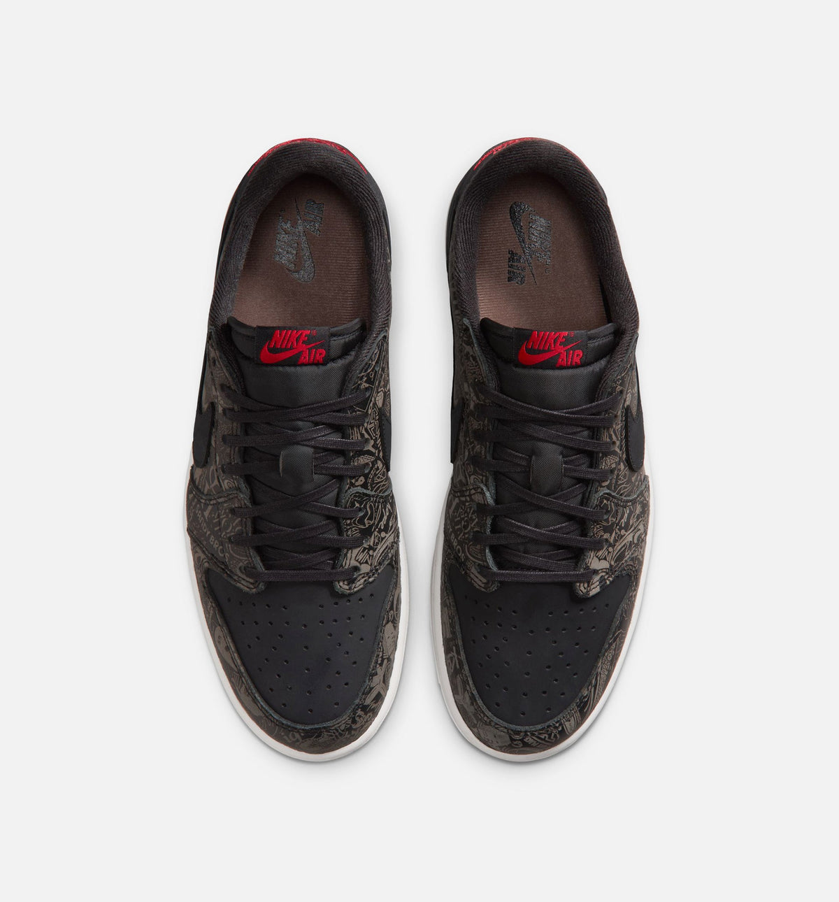 Air Jordan 1 Retro Low OG Laser Men's Shoes - Black/Varsity Red/White
