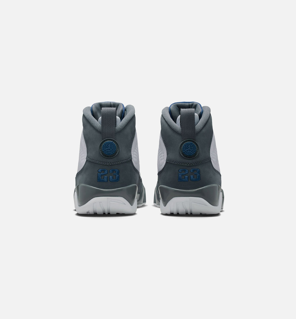 Air Jordan 9 Retro Flint Grey Men's Shoes - White/Blue/Grey