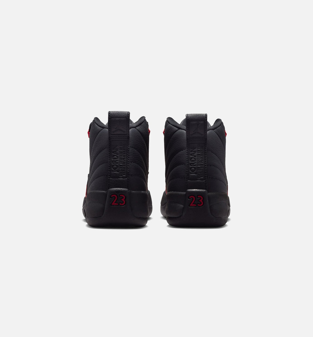 Air Jordan 12 Retro Bloodline Kids' Shoes - Black/Red