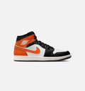 Air Jordan 1 Mid Starfish Men's Shoes - Orange/White/Sail/Black