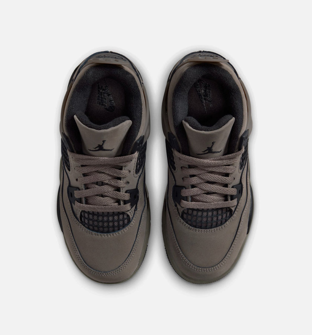 Air Jordan 4 Retro Cave Stone Preschool Shoes - Brown/Black