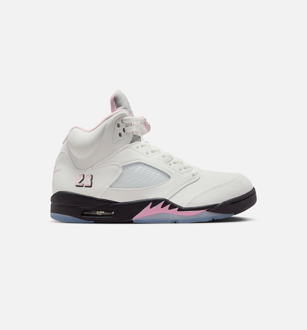 Air Jordan 5 Retro Medium Soft Pink Men's Shoes - White/Pink/Black