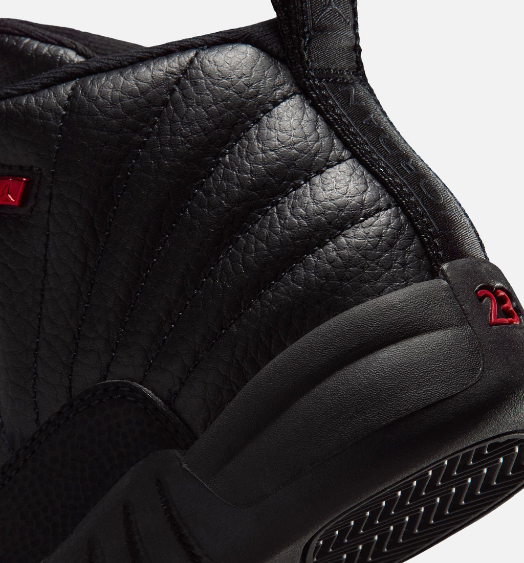 Air Jordan 12 Retro Bloodline Preschool Shoes - Black/Red