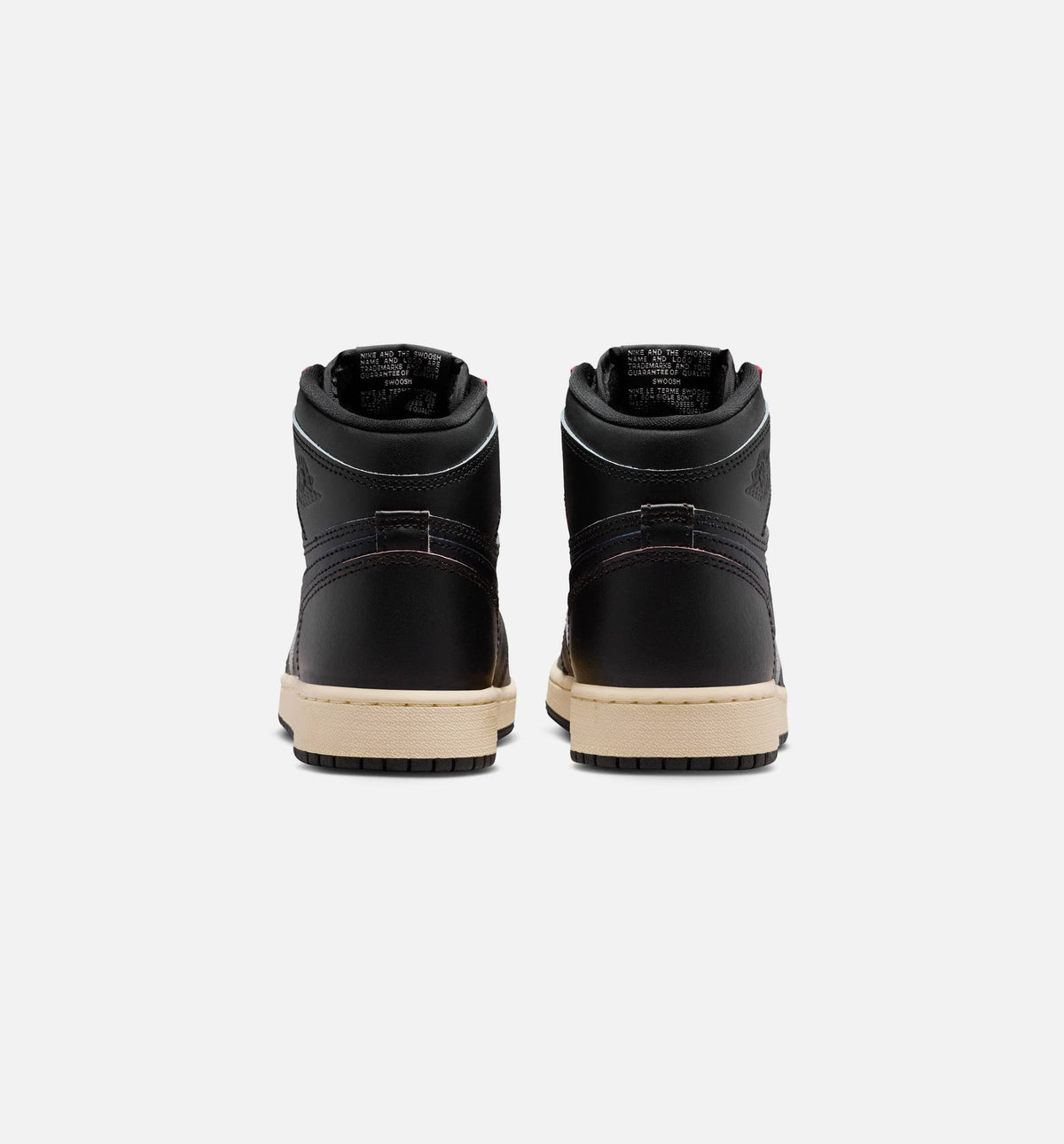 Air Jordan 1 Retro High OG Black Muslin Kids' Shoes - Black/Cream