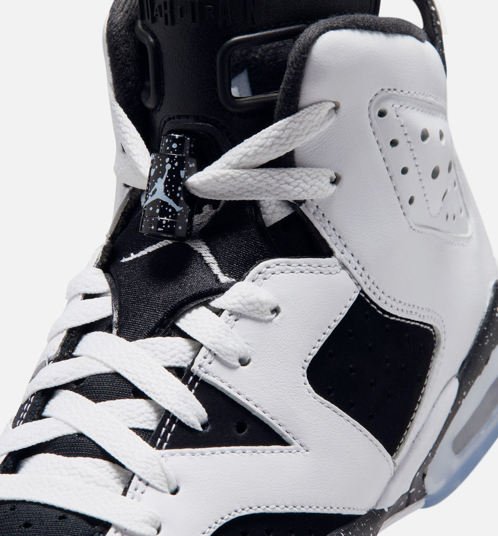 Air Jordan 6 Retro Black and White Kids' Shoes - Black/White