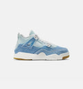 Air Jordan 4 Retro Worn Blue Preschool Shoes - Cream/Faded Blue