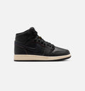 Air Jordan 1 Retro High OG Black Muslin Kids' Shoes - Black/Cream