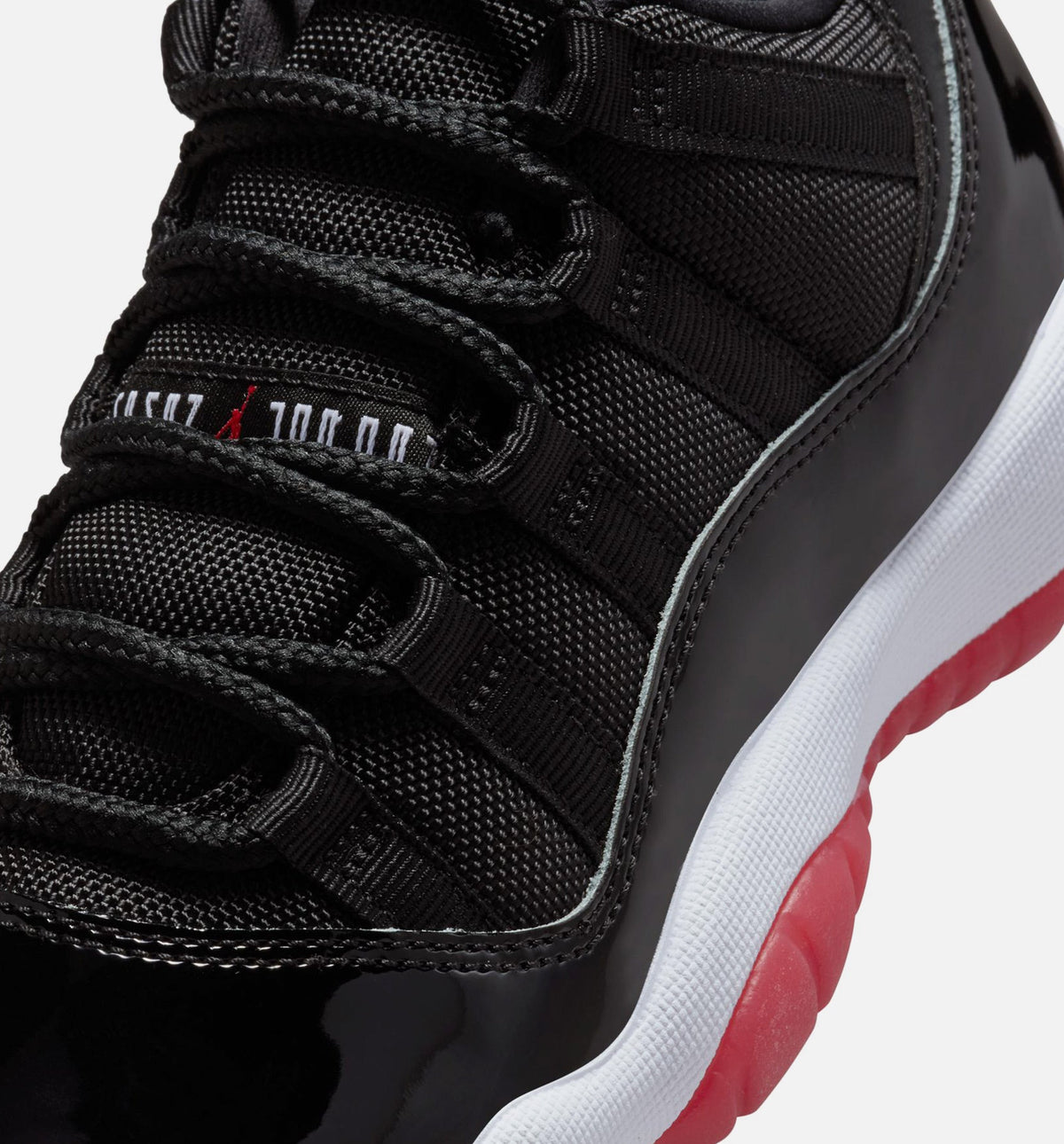 Air Jordan 11 Retro Bred Kids' Shoes - Black/Red/White
