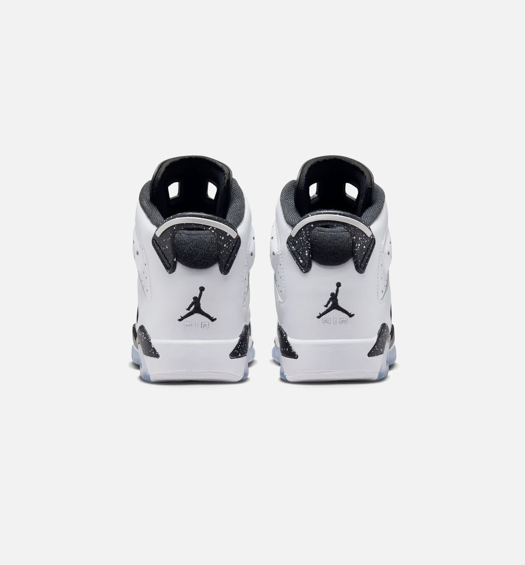 Air Jordan 6 Retro Black and White Kids' Shoes - Black/White
