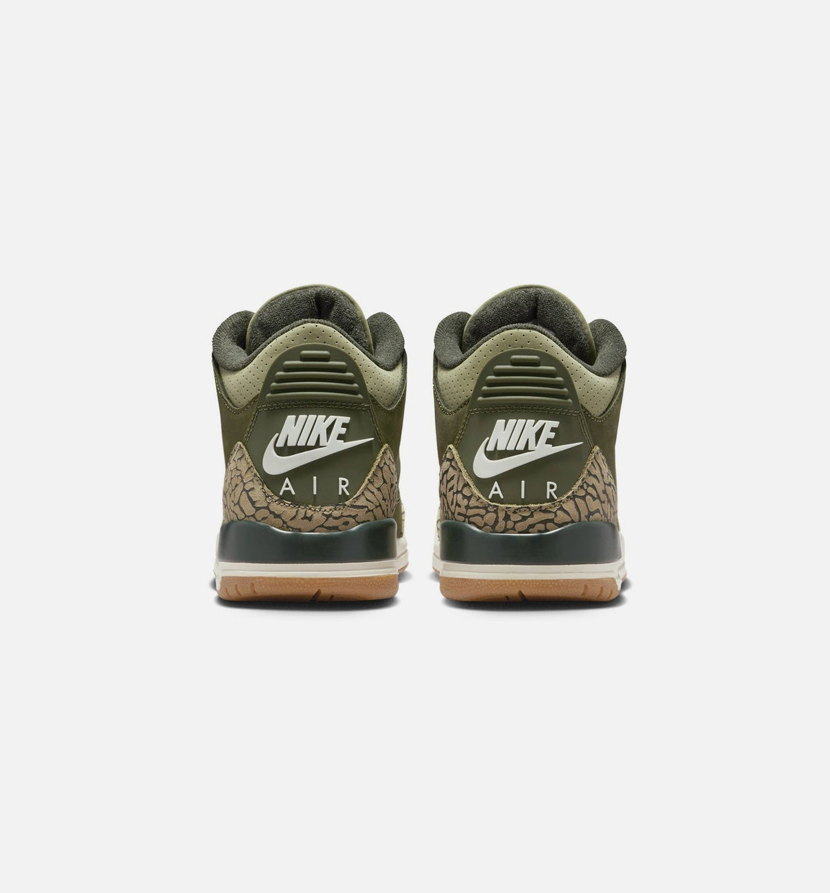 Air Jordan 3 Retro Medium Olive Kids' Shoes - Olive Green/Sail