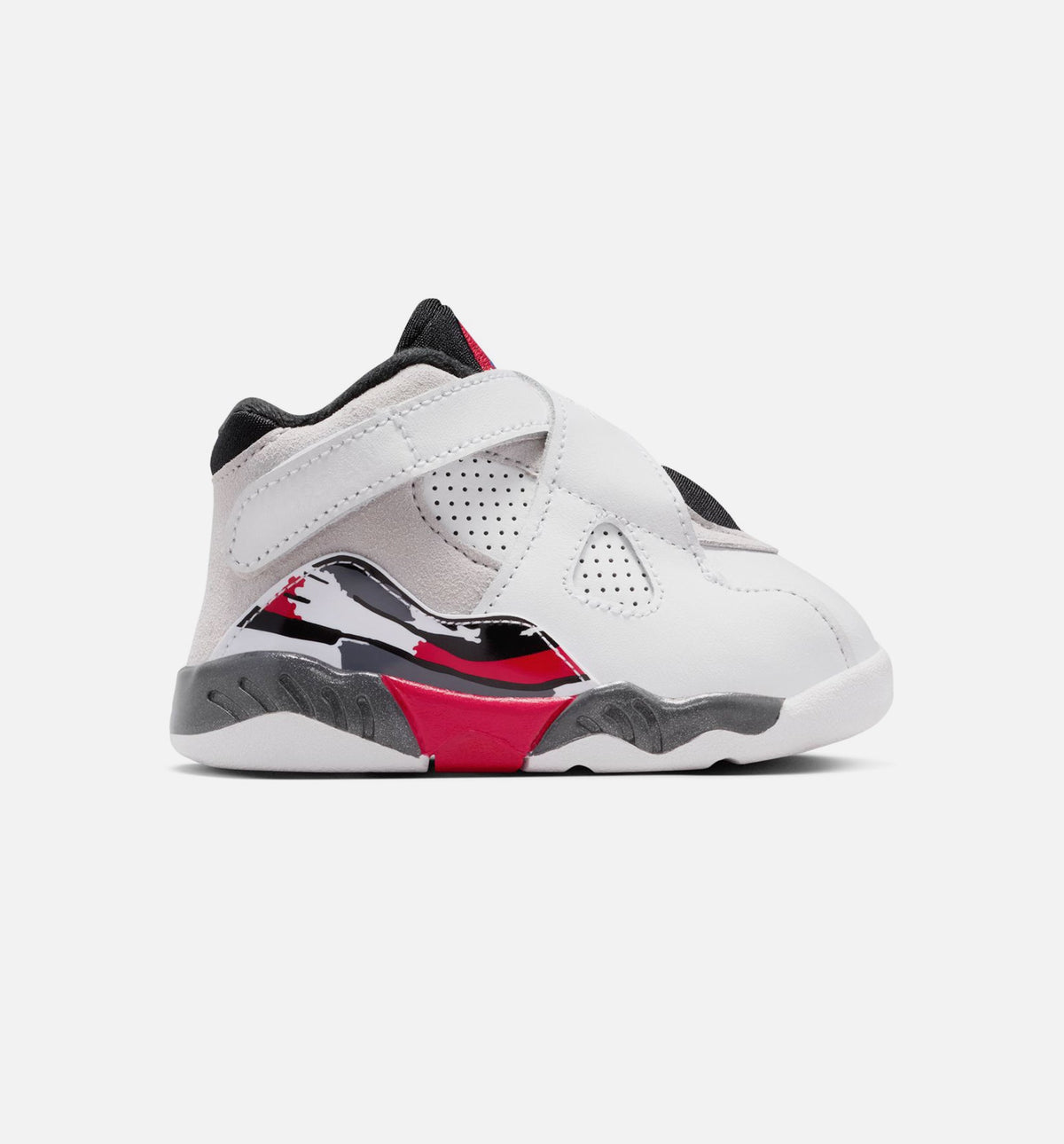 Air Jordan 8 Retro White and True Red Baby & Toddler Shoes - White/Red