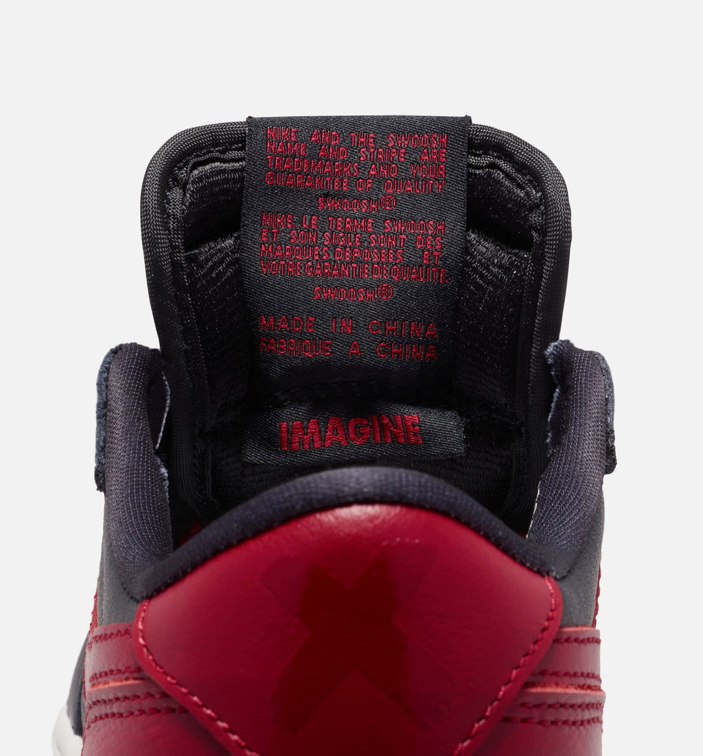 Air Jordan 1 Retro Low OG Banned Kids' Shoes - Black/Varsity Red/White