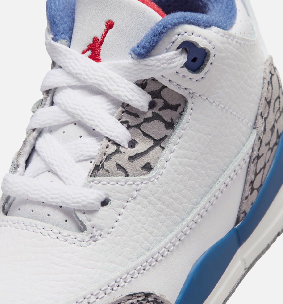 Air Jordan 3 Retro OG True Blue Baby & Toddler Shoes - White/Blue/Red