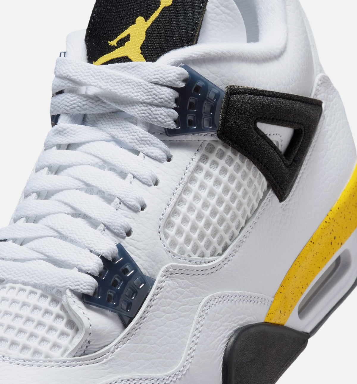Air Jordan 4 Retro Rare Air Tour Yellow Men's Shoes - White/Yellow/Grey
