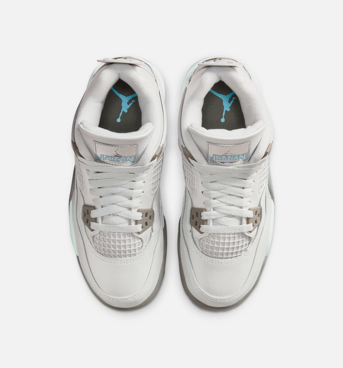 Air Jordan 4 Retro Blue Chill Kids' Shoes - Grey/Ice Blue