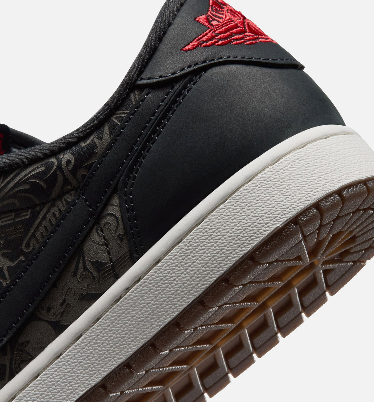 Air Jordan 1 Retro Low OG Laser Men's Shoes - Black/Varsity Red/White