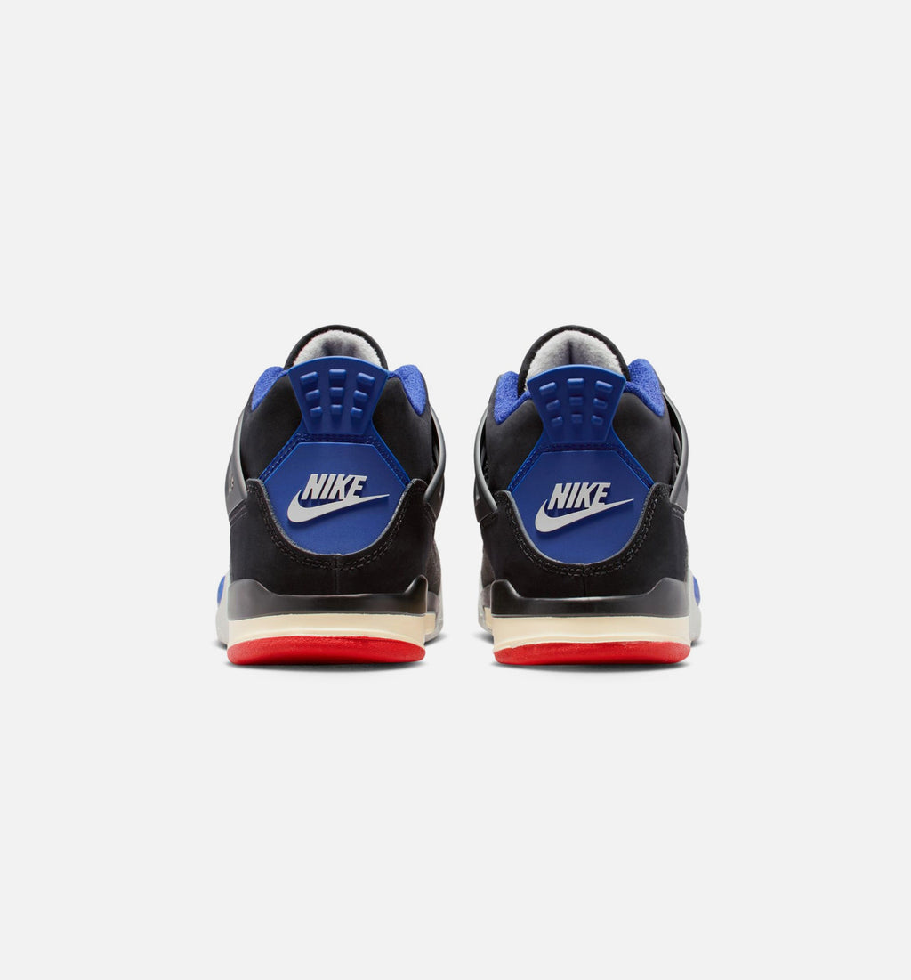 Air Jordan 4 Retro Rare Air Preschool Shoes - Black/Red/Blue