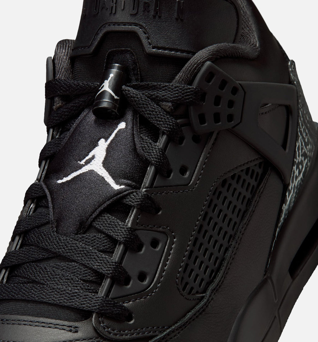 Jordan Spizike Low Men's Basketball Shoes - Black/Metallic Silver