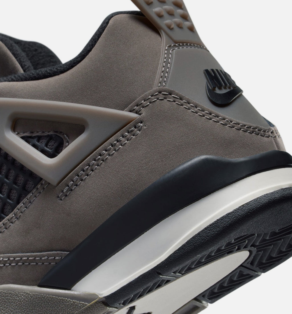 Air Jordan 4 Retro Cave Stone Preschool Shoes - Brown/Black