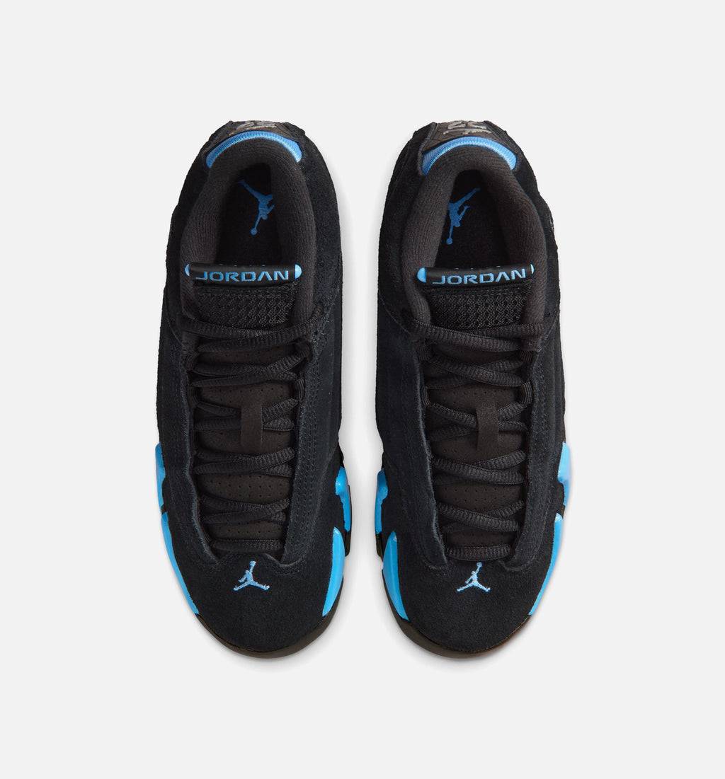 Air Jordan 14 Retro Black University Blue Kids' Shoes - Black/Blue