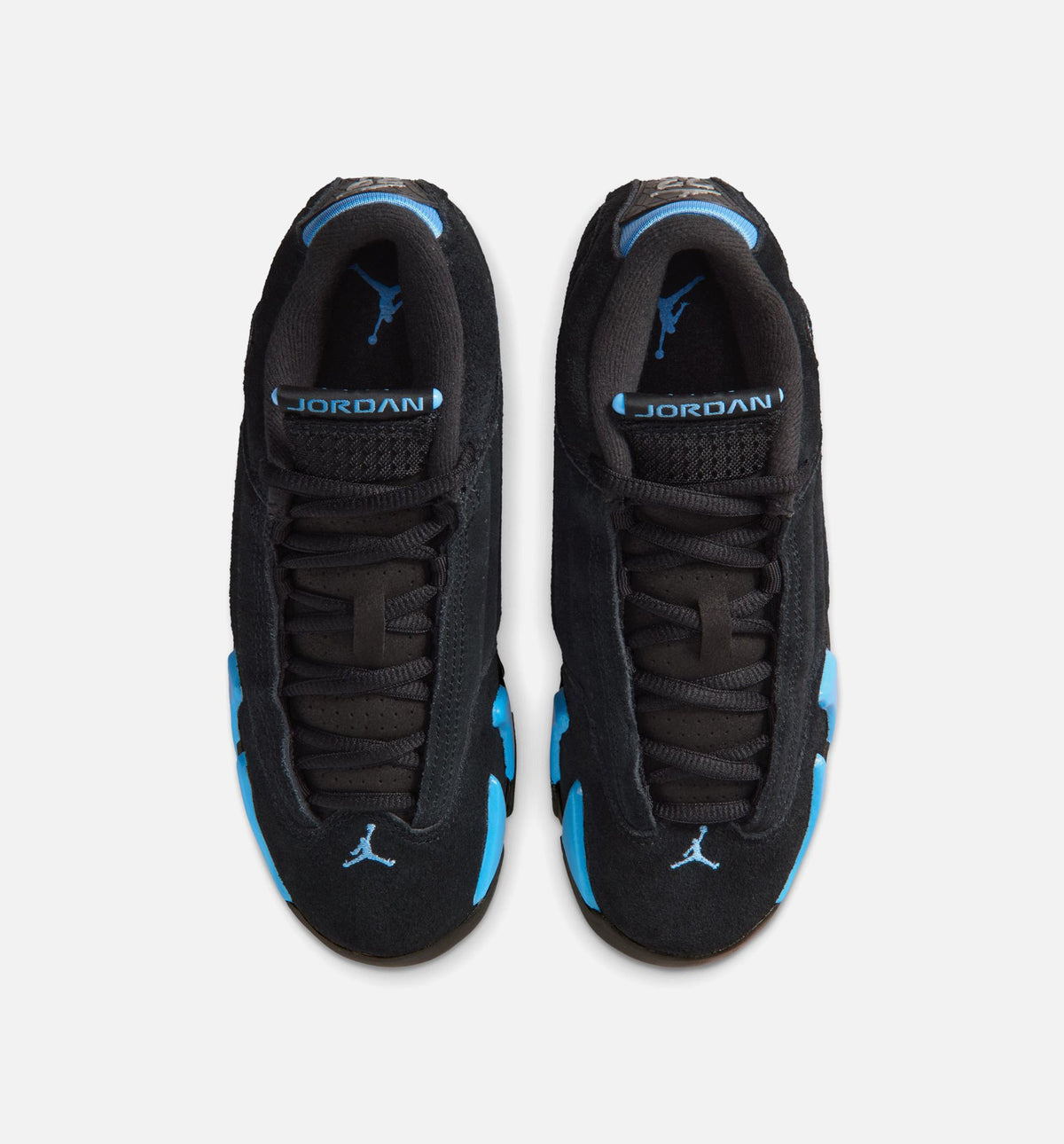 Air Jordan 14 Retro Black University Blue Kids' Shoes - Black/Blue