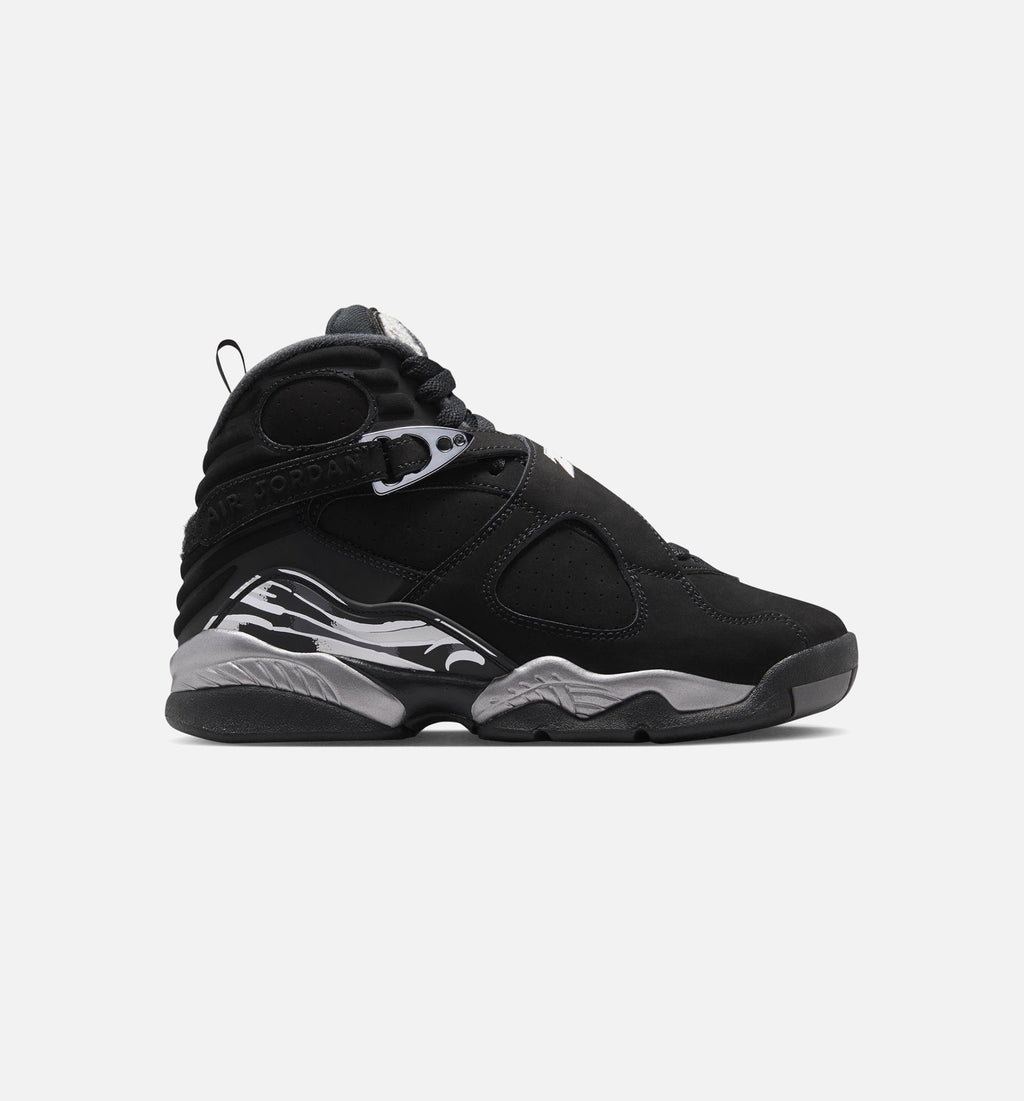 Air Jordan 8 Retro Chrome Kids' Shoes - Black/White/Grey