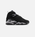 Air Jordan 8 Retro Chrome Kids' Shoes - Black/White/Grey